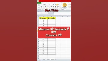 How To Convert Minutes to Seconds🔥#excel #gauravjiexcelexpert #exceltutorial #excelformula #tricks