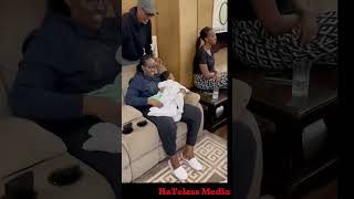 H .E. Paul Kagame With First Lady And Their Grand Daughter