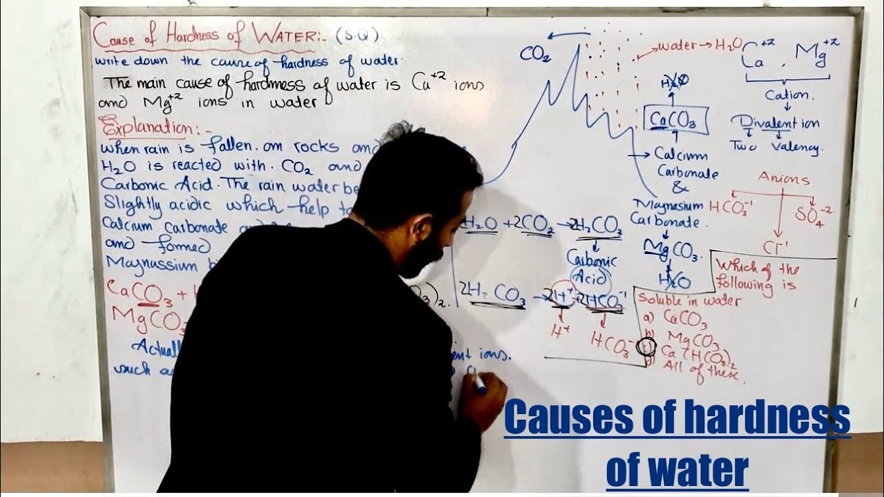 Cause of hardness of water || Chemistry Class 10 chapter 15