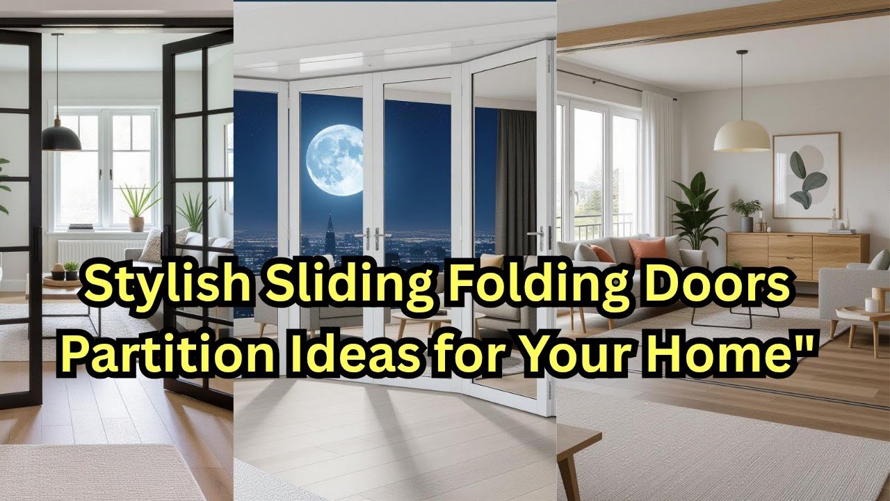 Stylish Sliding Folding Doors Partition Ideas for Your Home"