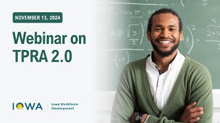 November 13, 2024 Webinar on TPRA 2.0