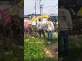 The excavator is clearing the trash-filled river #shortsviral #excavator