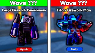 Famous 😱LARGE FIREWORK CAMERAMAN vs TITAN FIREWORK MAN😱 in ENDLESS MODE 🔥 - Toilet Tower Defense Net Worth