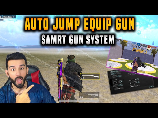 How To Auto Equip Gun While Jumping In Pubg Mobile Wow Map | Get Gun When Jumping Wow Map