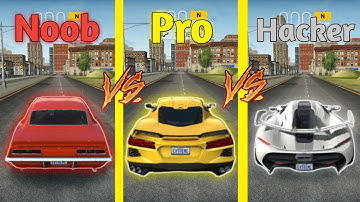 Extreme Car Driving Simulator : Noob vs Pro vs Hacker : New Update