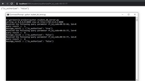 Arduino RFID Database Security System: Create the application that would interact with the database
