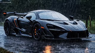 Rain Sounds on a Parked McLaren Senna | ASMR Luxury Hypercar Ambience for Sleep (10 Hours)