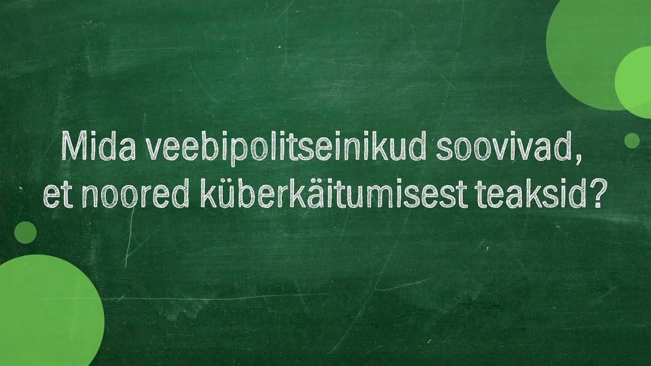 #410 Alik Säde - Mida veebipolitseinikud soovivad, et noored ...