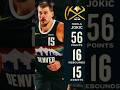 Nikola Jokic Xmas went NUCLEAR: 56 16 15 🤯 First EVER. #NBA #MVP #NBAShorts #basketball