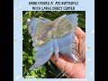 Hand Carved Agate Druzy Butterfly - Stone of Strength, Protection and Druzy Joy
