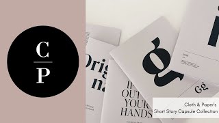Short Story Capsule Notebook Collection | Cloth & Paper