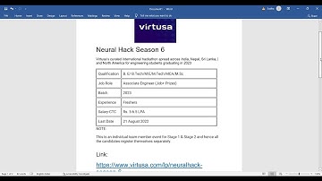 virtusa start hiring 2023 batch link is given in video description