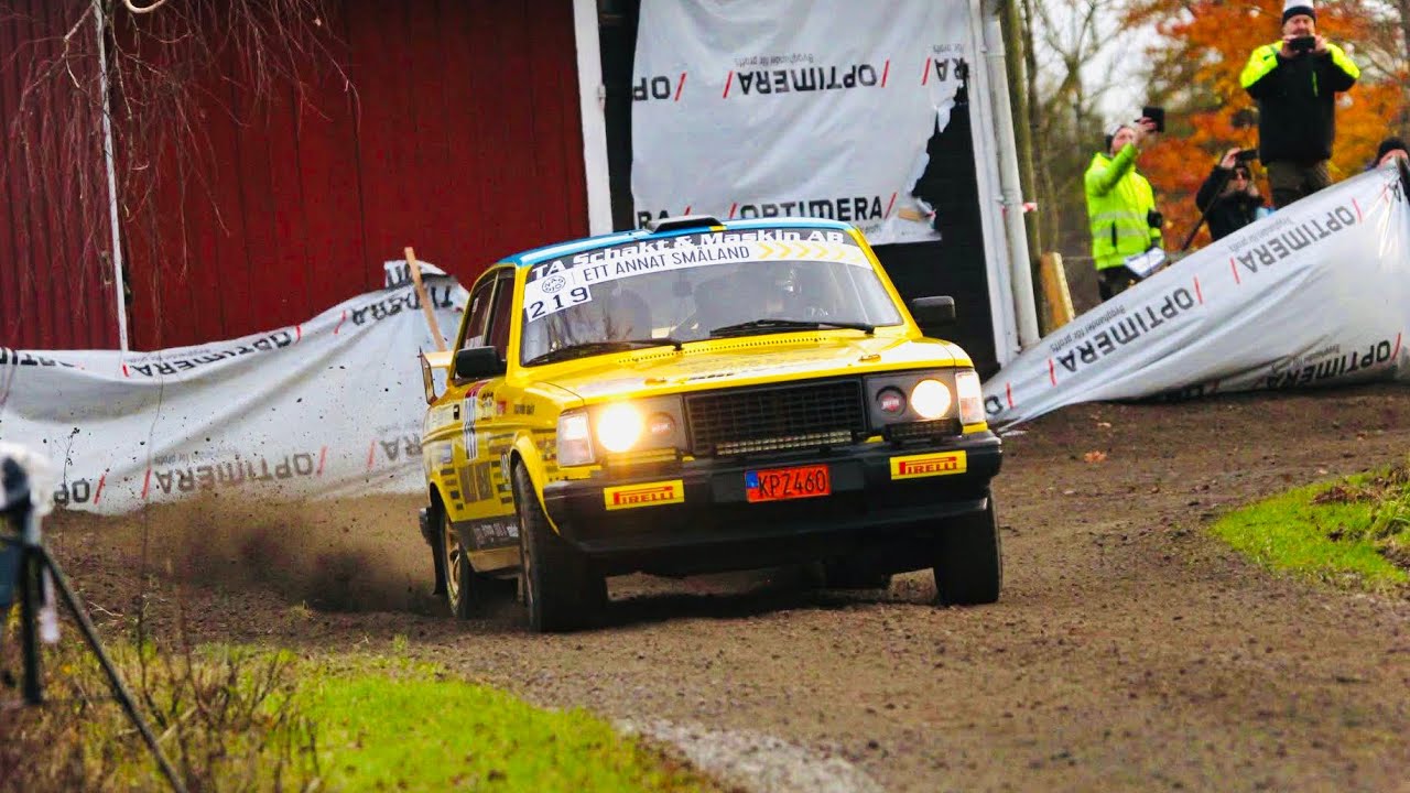 Upp mot 200 km/h på småländska rallyvägar! SS1 Novemberskölden 2025