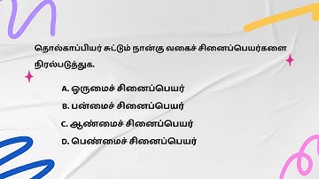 Ugc Net Tamil Class # தொல்காப்பியர் சுட்டும் நான்கு வகைச் சினைப்பெயர்களை நிரல்படுத்துக.