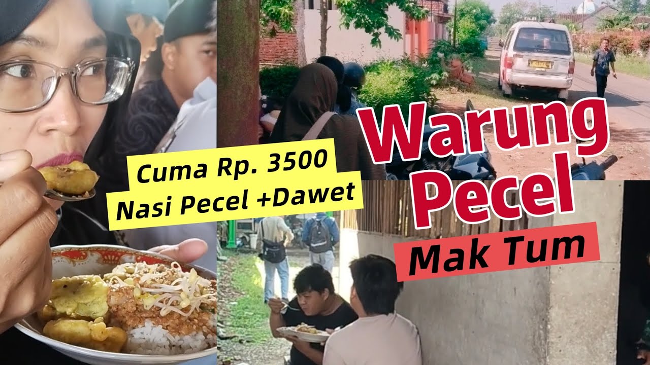 Viral.....!!!! Nasi Pecel Murah Polll... Mak Tum Di Krajan Kromengan