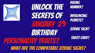 Unlocking January 29 Birth Secrets: A Journey to Self-Discovery #birthday #astrology #personality
