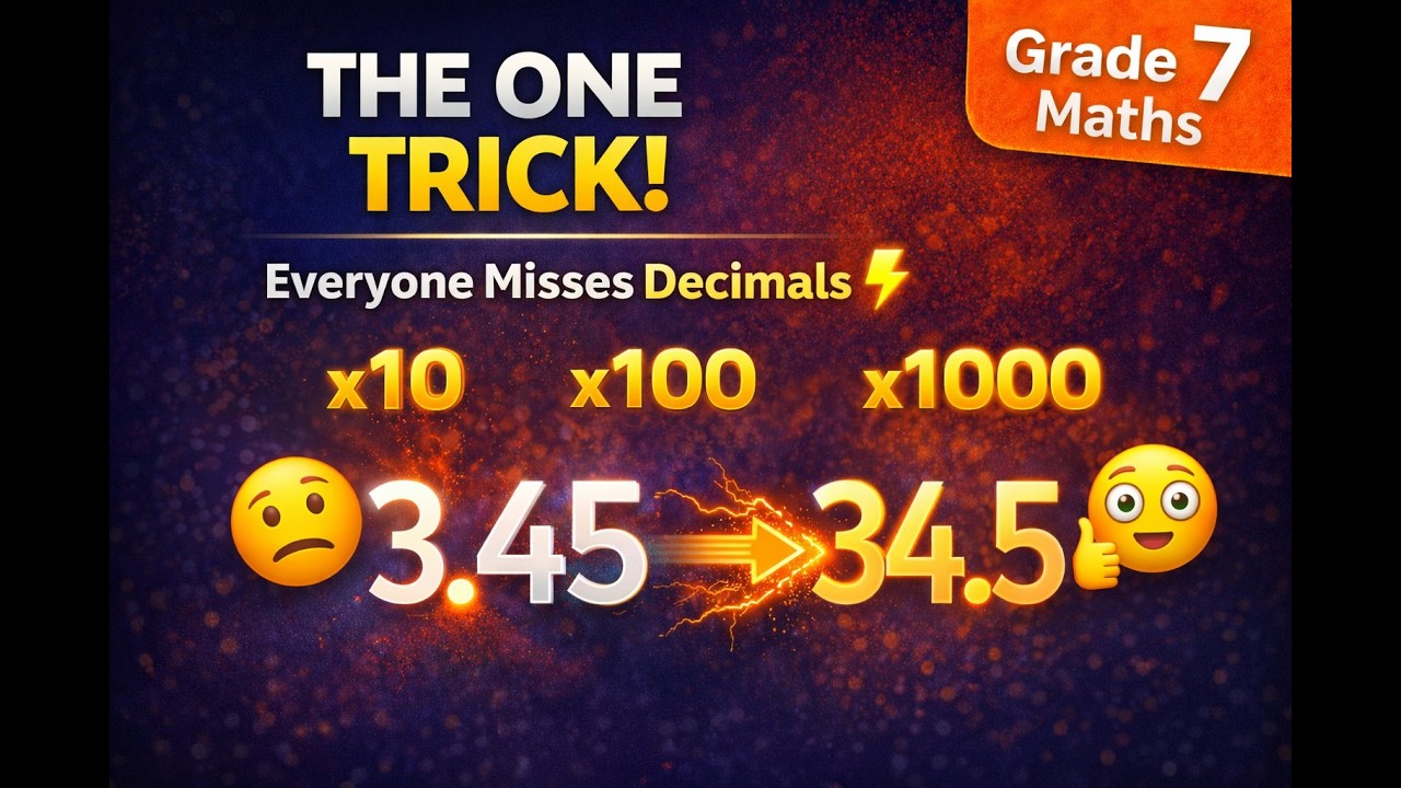 The ONE Trick Everyone Misses When Multiplying Decimals! ⚡ Grade 7 Maths