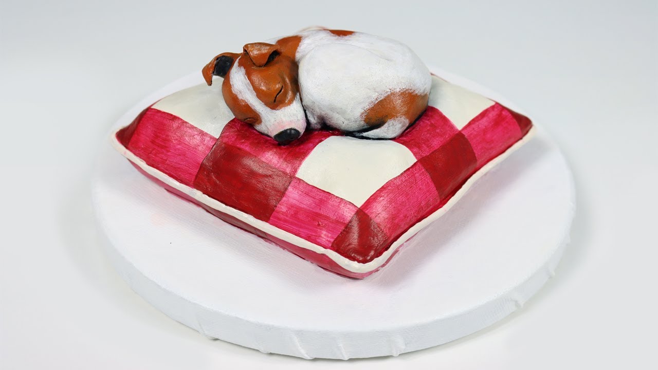 How to paint a dog sculpture YouTube