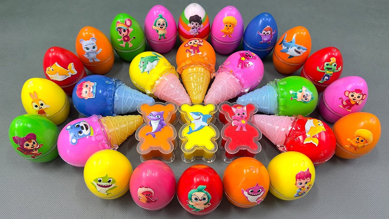 🌊 Pinkfong & Bebefinn's Secret Slime Ocean! Jeni & Hogi Uncover Treasures ASMR