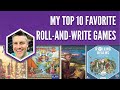 My Top 10 Favorite Roll-and-Write Games