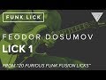 Feodor dosumov lick 01 20 furious funk fusion licks  jtcguitarcom