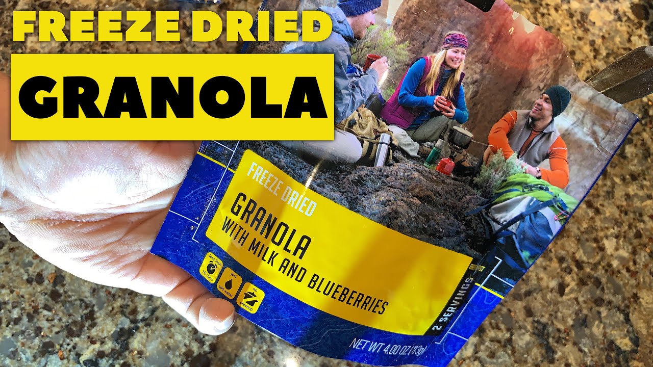 Mountain House Granola with Milk & Blueberries Review YouTube