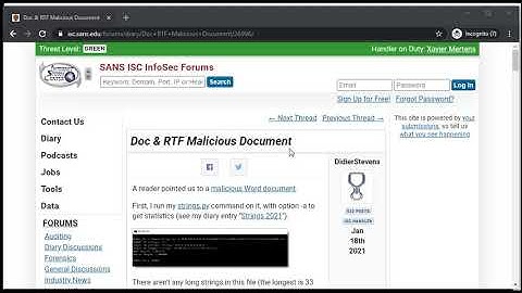 Doc & RTF Malicious Document