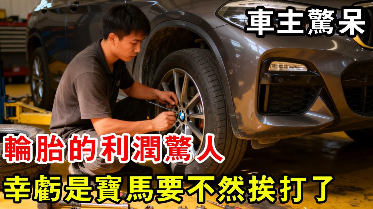 輪胎的利潤驚人，報價後車主驚呆了，幸虧是寶馬要不然挨打了【暴躁的車輪】