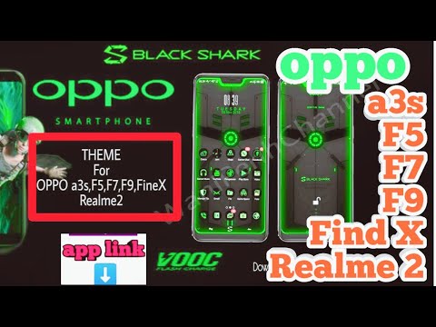 Oppo Coloros Black Shark Theme For Oppo A3s F5 F7 F9 Findx Realme2