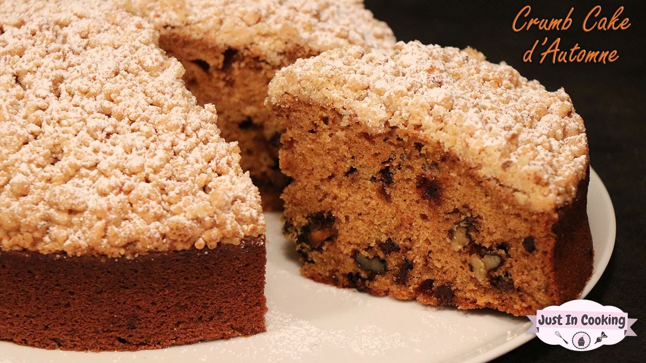 Recette De Crumb Cake D Automne A La Courge Butternut Aux Pepites De Chocolat Et Aux Noix Youtube