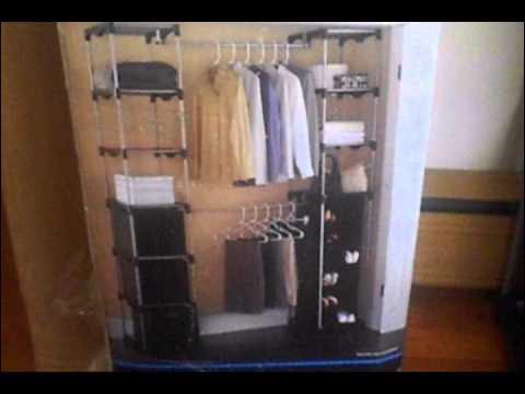 Mainstays Closet Organizer, 2-Tower 9-Shelves, Easy to Assemble, Black