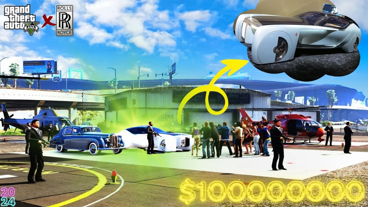 Shocking heist of 100million $ Car Rolls Royce in 
#GTA5