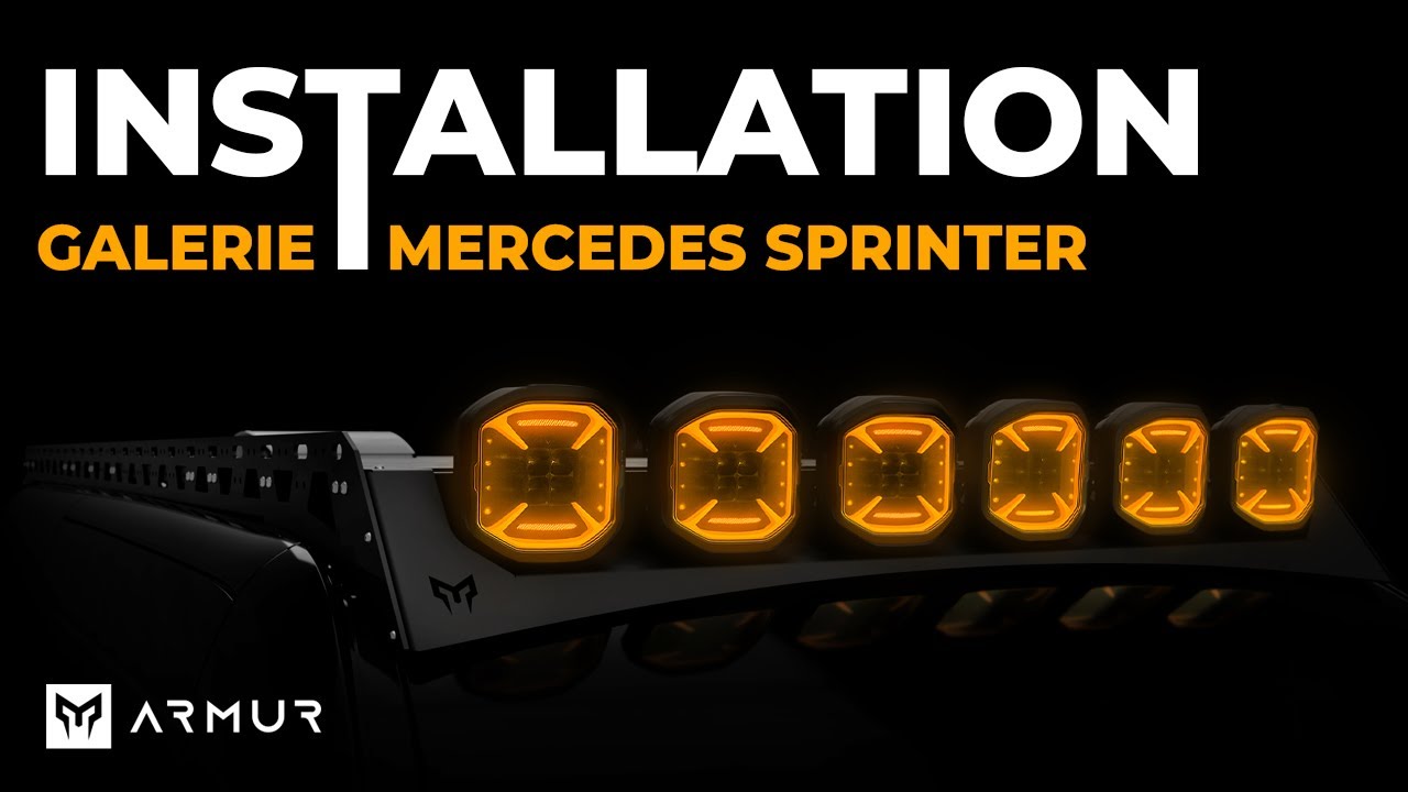 Installation de notre galerie pour le Mercedes Sprinter | ARMUR