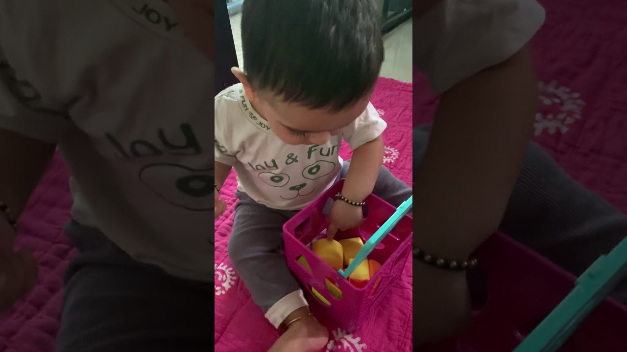 Shape recognition by 8 month old baby YouTube
