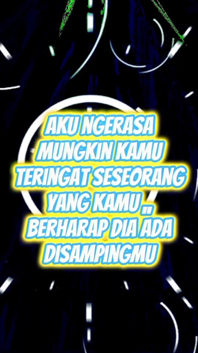 Kamu tiba-tiba sedih karena Seseorang itu yang bikin sedih