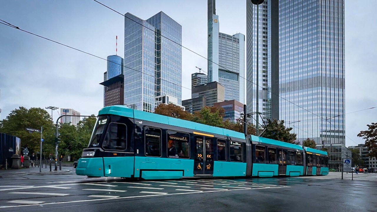 Трамваи во Франкфурте-на-Майне, Германия 🇩🇪 | 2024