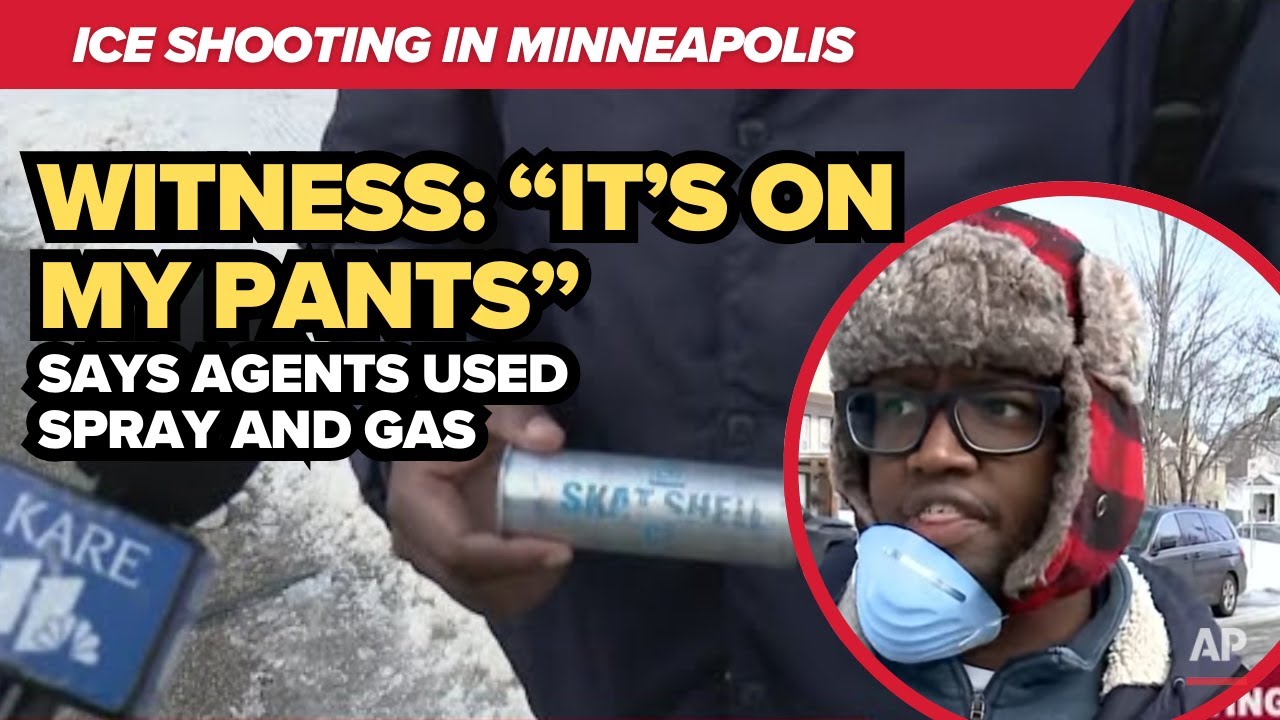 Witness shows canister, says federal agents used tear gas and pepper spray after ICE-related shootin