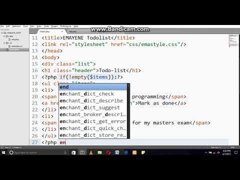 how to create to do list application part 5 using php