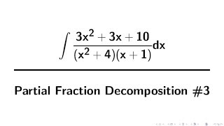 Famous Integration Example: Partial Fraction Decomposition #3 Wealth