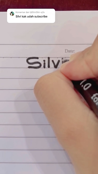 Writing the Name SILVI #shorts #writing #name #handwriting #handlettering #caligraphy #nice #tren...