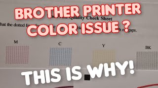 Brother Printer Ink Color Problem. MFC - T920DW and more.
