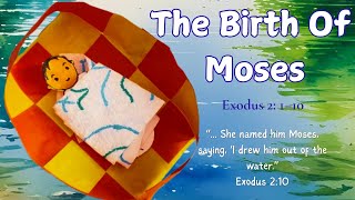Baby Moses👶 in the Basket🧺 – God’s Protection 🙏💖 | 📖 Exodus 2:1–10 | 🎨 Bible Craft ✨