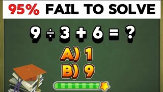 95 % Failed To Solve 🧐 || Maths - Addition Subtraction Multiplication Divide || Wealth