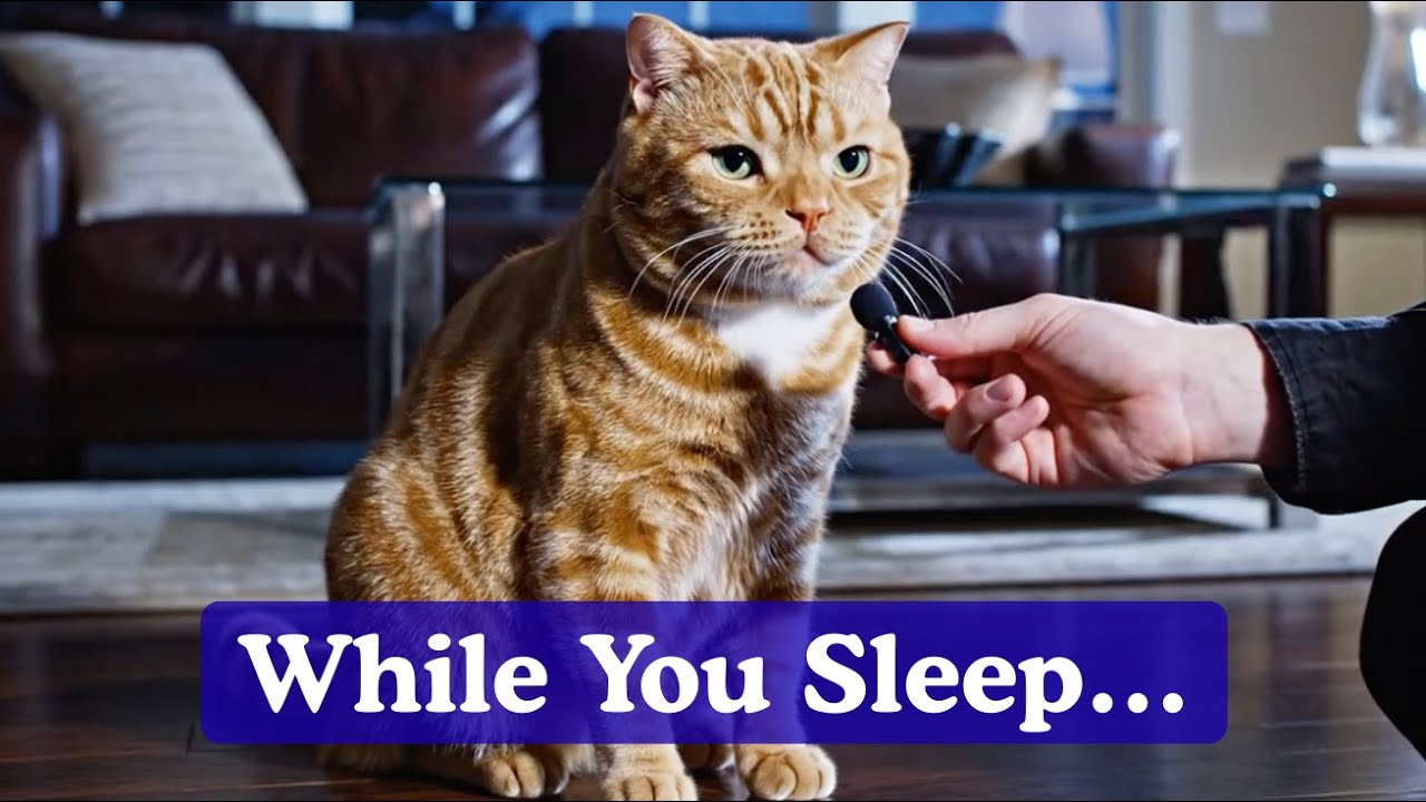 Что на самом деле делает ваша кошка, когда вы спите.