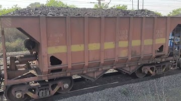 The train transports Coal from the Talcher Coal Mine || 💞 Coal transportation by rail in India ❤