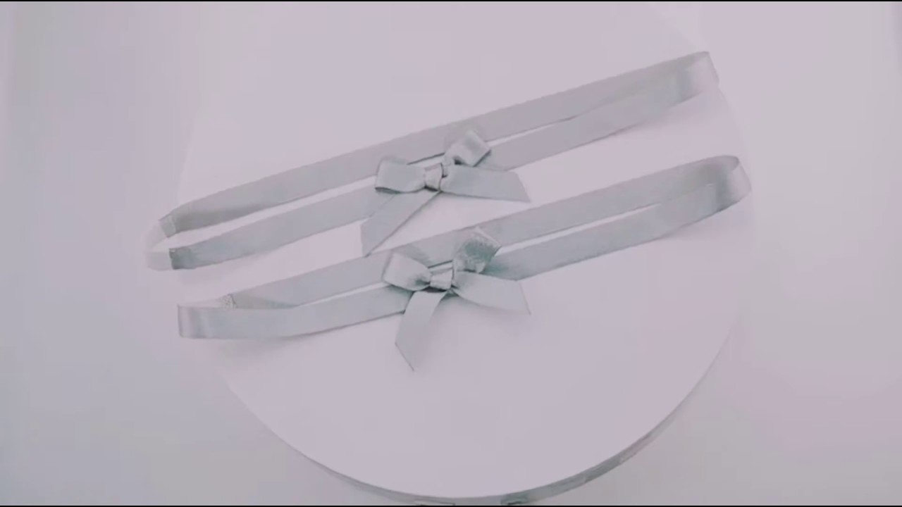 Pre tie ribbon bow - YouTube