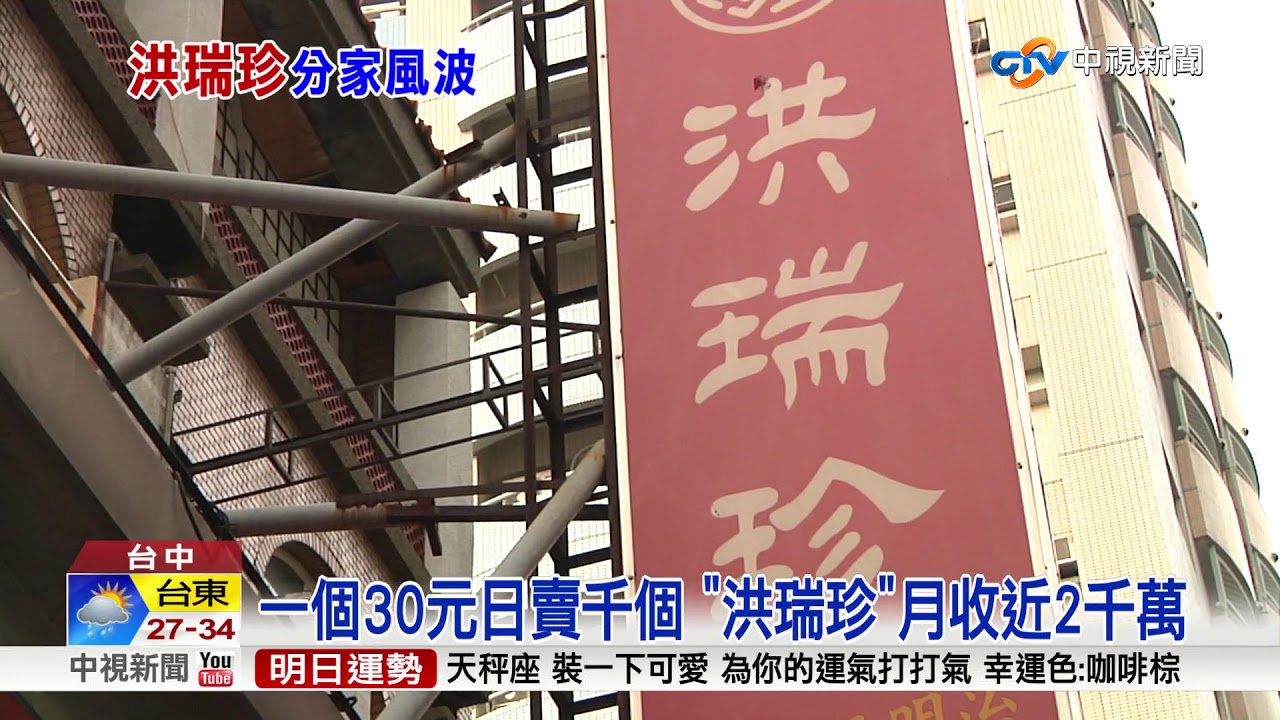 珍品、　明治38年新聞　報知新聞 月營業額破千萬洪瑞珍三明治爆分家│中視新聞20180816 - YouTube