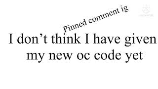 Offline oc code