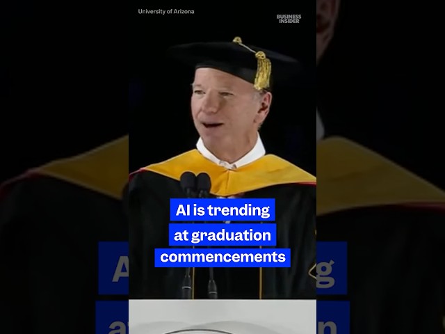 #AI commencement speeches are getting booed by graduates. #graduation #commencement