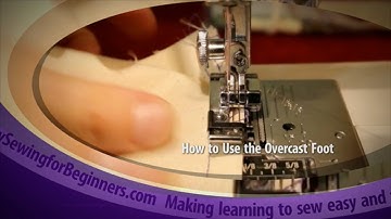 How to Use the Overcast foot - Janome 